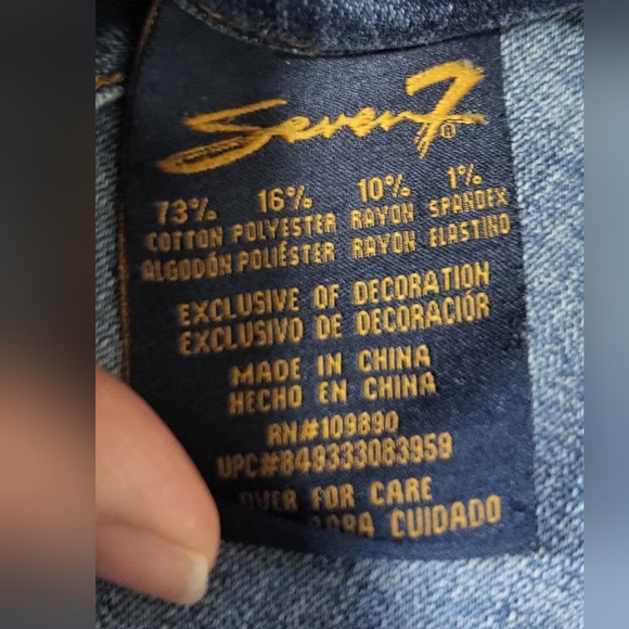 Seven - Womens Bootcut Medium Blue Jeans - Size 12 - Picture 7 of 9